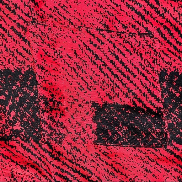 Cocomo Women’s Silky 3/4 Sleeve Button Down Blouse in Red and Black Plaid Sz S - Picture 2 of 7